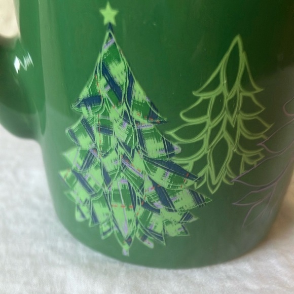 Starbucks: 2020 Green Ceramic Mug- Purple Tree Design- 16oz - Picture 4 of 16